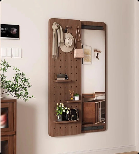 Miroir Étagère Élégance Murale 3-en-1