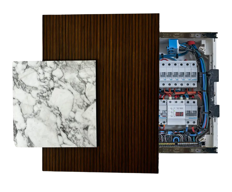 COUVERCLE DÉCORATIF POUR CACHER LE PANNEAU ÉLECTRIQUE